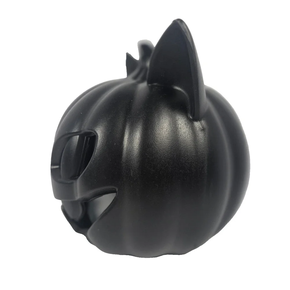 Unbranded Black Cat Pumpkin Halloween Decor 8in Black New LED Jack O Lantern
